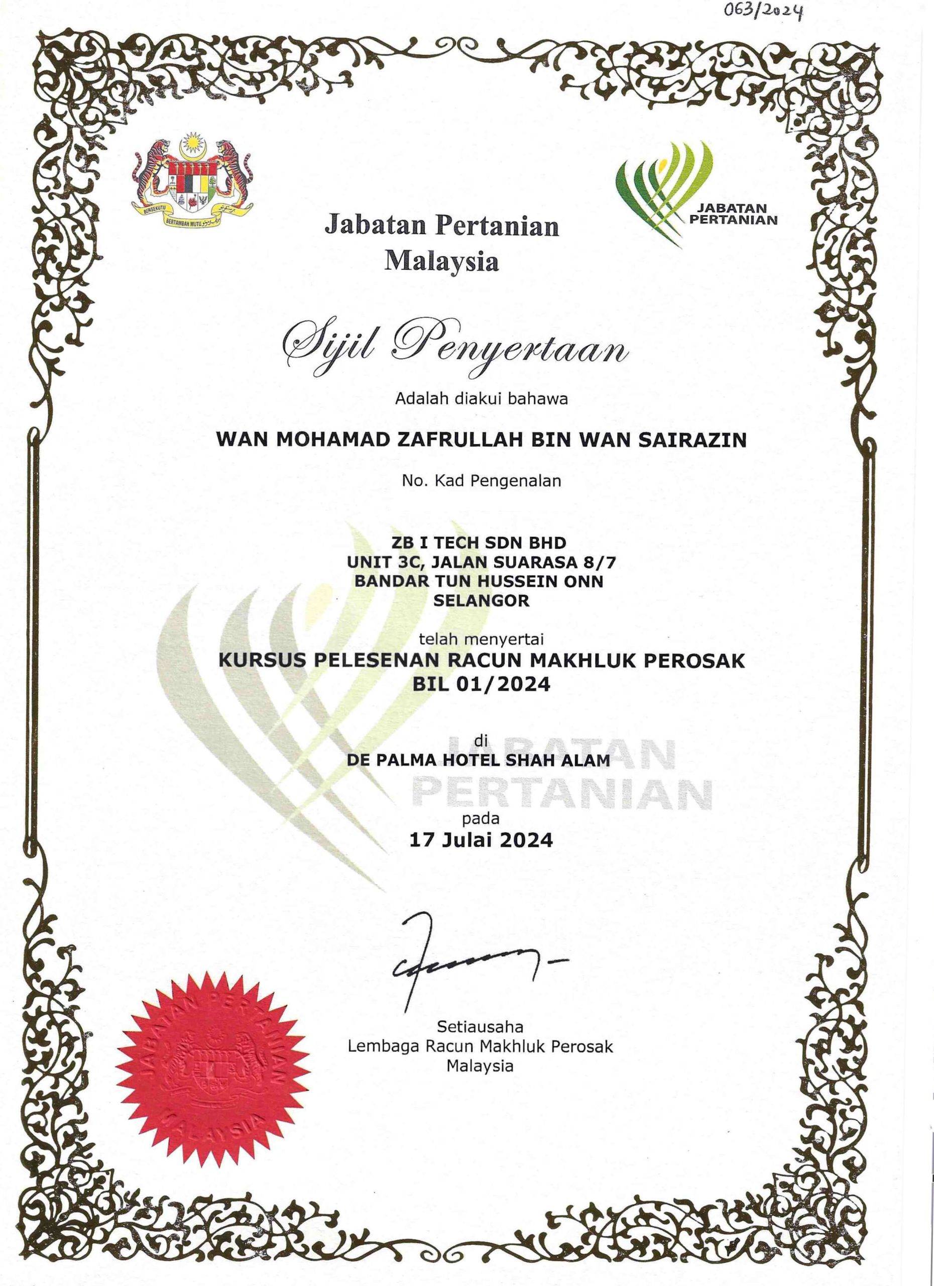 Our Certifications - 3