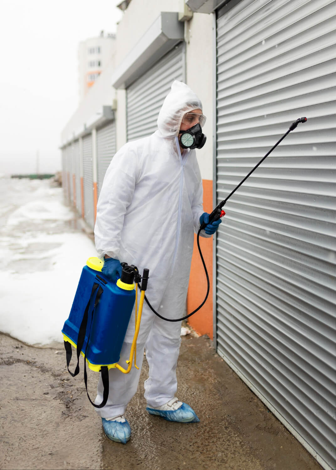 Professional pest control technician portrait